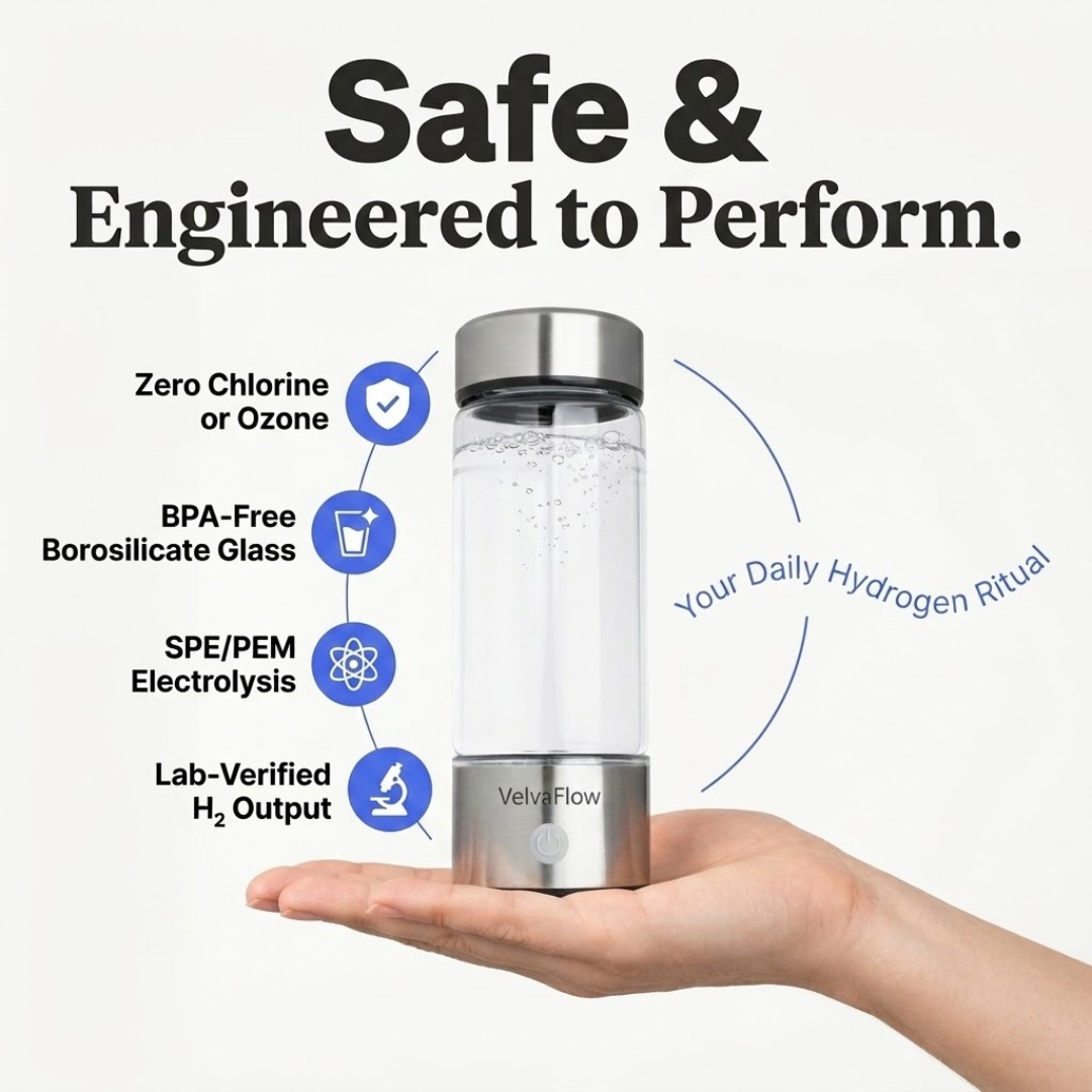 VelvaFlow Hydrogen Water Bottle