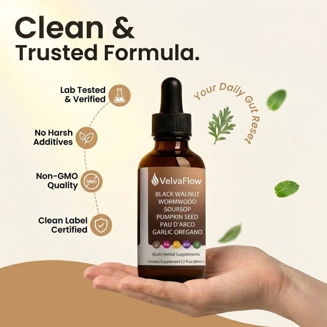 VelvaFlow Black Walnut Wormwood Parasite Cleanse