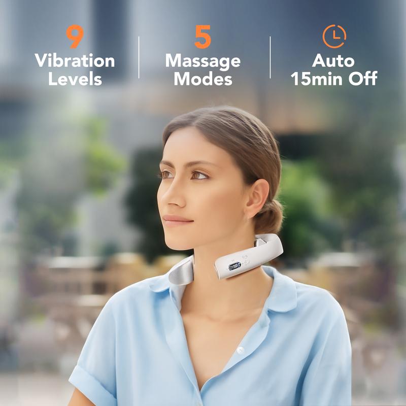 Jeanket Red Light Pulse Vibration Traction Neck Massager