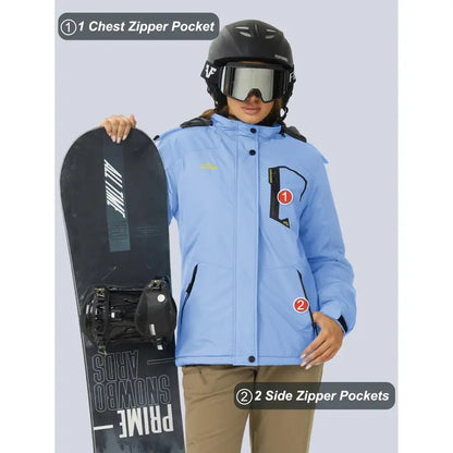 Velvaflow Women's Fleece Lined Warm Winter Jacket