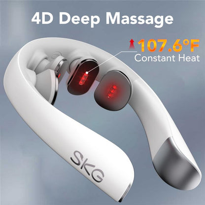 Jeanket Red Light Pulse Vibration Traction Neck Massager