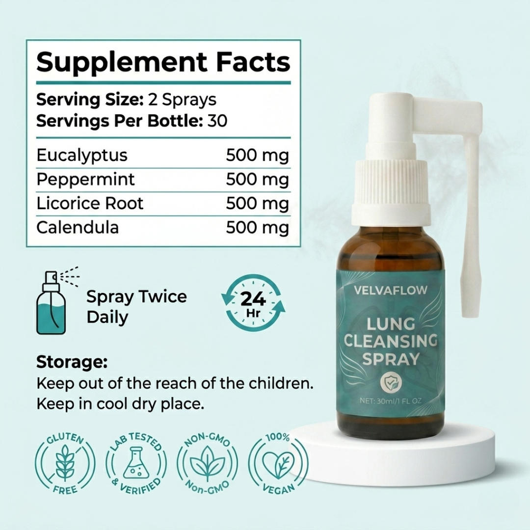 VelvaFlow™ Lung Cleansing Spray