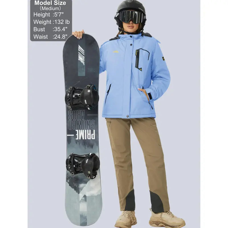 Velvaflow Women's Fleece Lined Warm Winter Jacket