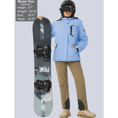 Velvaflow Women's Fleece Lined Warm Winter Jacket