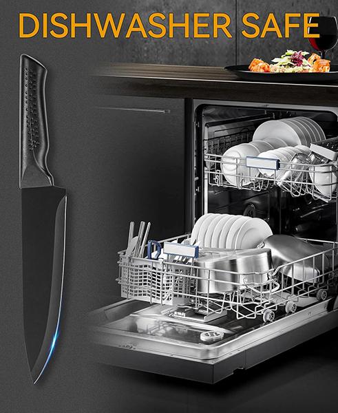 Jeanket 15 Pcs Kitchen Knife Set with Self Sharpening Block