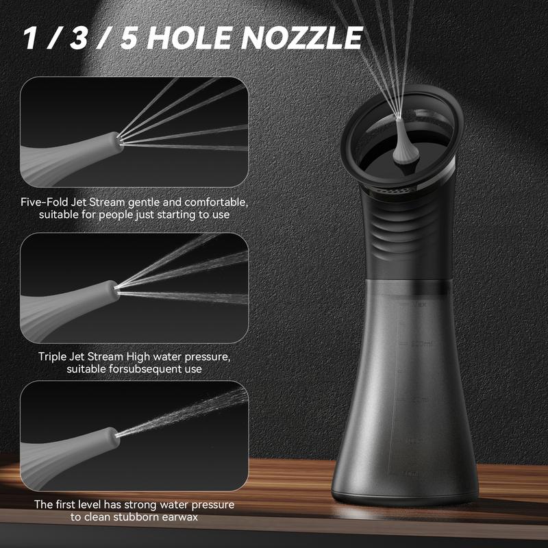 Jeanket Upgraded 2-in-1 Ear Wax Removal Kit with Built-in Waste Tank