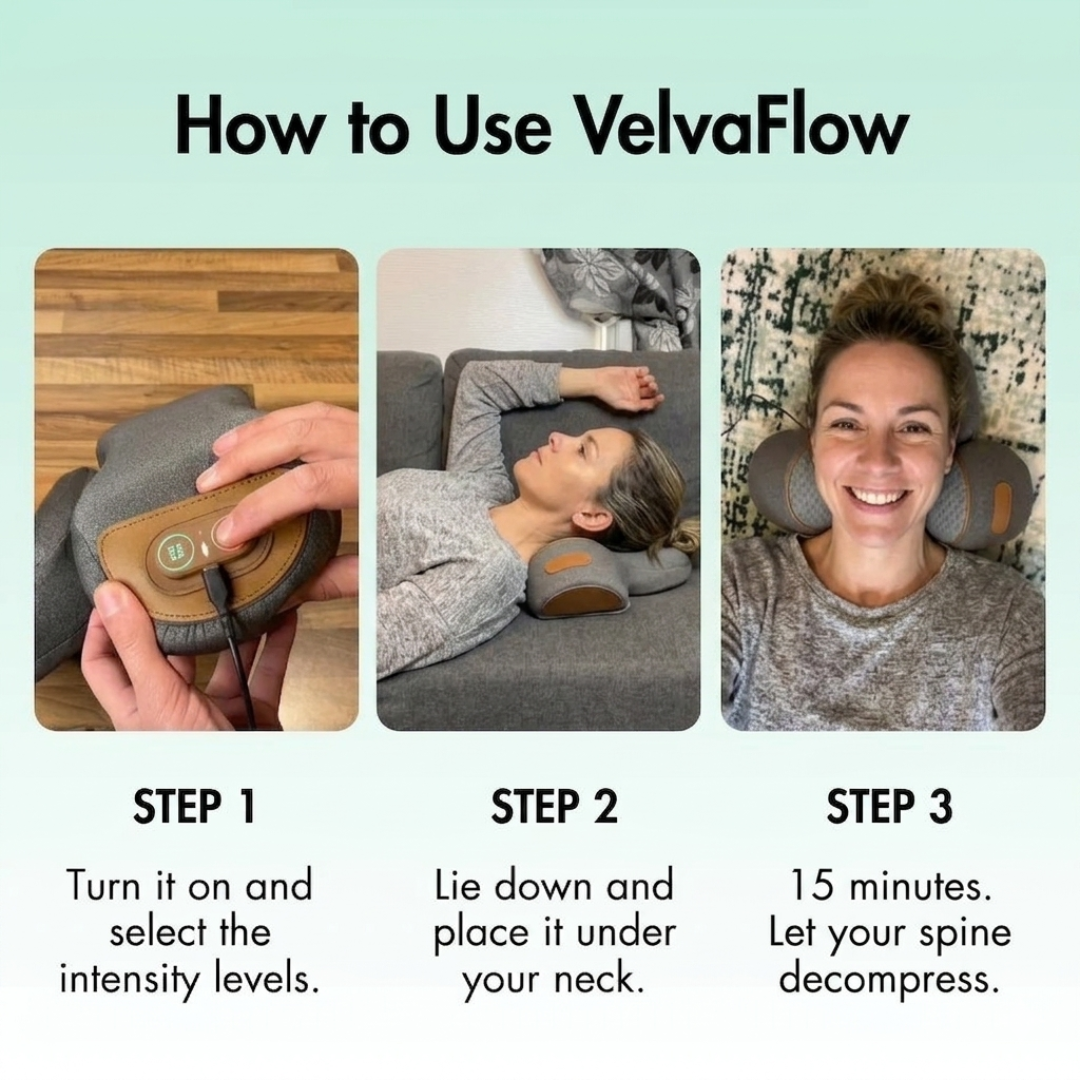 VelvaFlow™ 3-in-1 Alignment Pillow