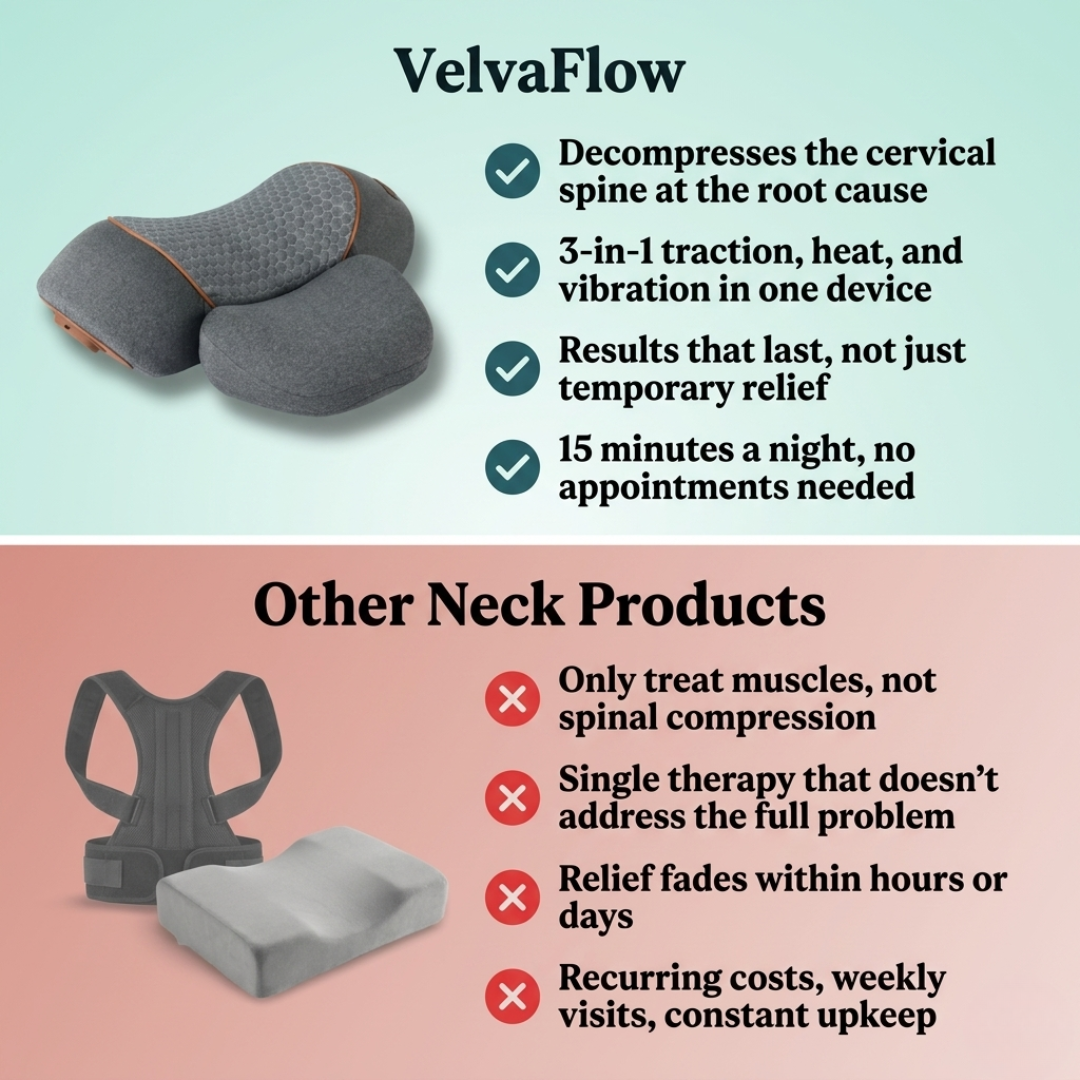 VelvaFlow™ 3-in-1 Alignment Pillow