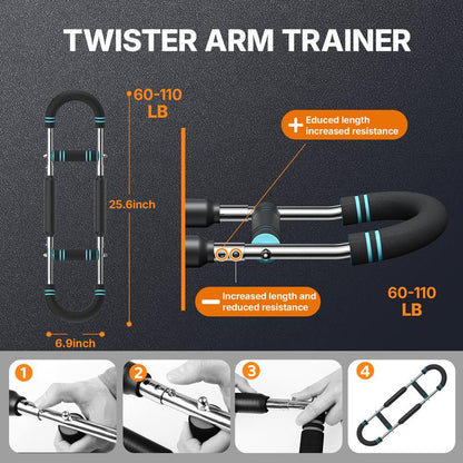 Jeanket Adjustable Power Twister Bar for Arm Traine