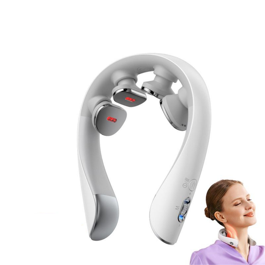 Jeanket Red Light Pulse Vibration Traction Neck Massager