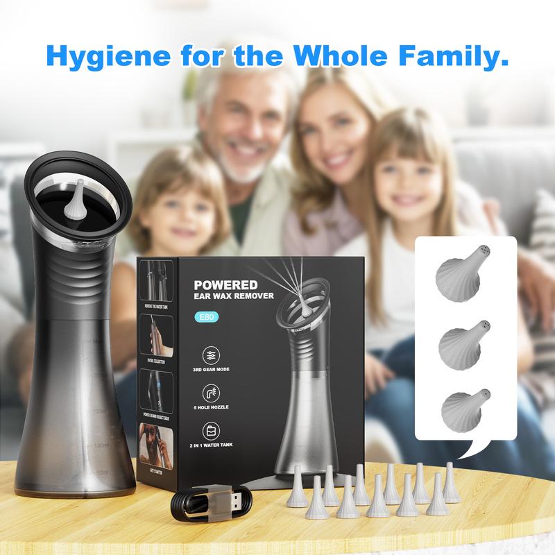 Jeanket Upgraded 2-in-1 Ear Wax Removal Kit with Built-in Waste Tank