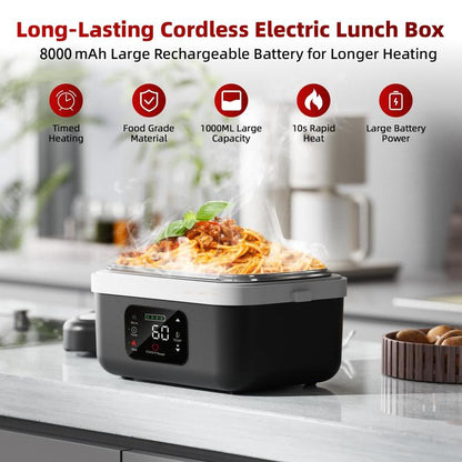 Jeanket Rechargeable & Portable Self-Heating Lunch Box