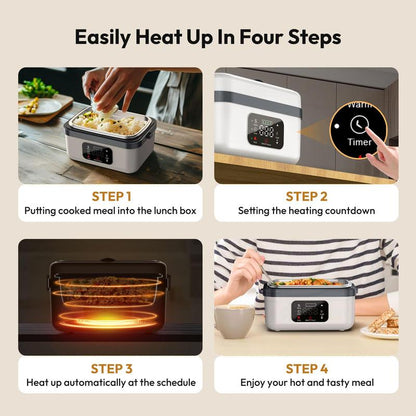 Jeanket Rechargeable & Portable Self-Heating Lunch Box