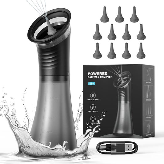 Jeanket Upgraded 2-in-1 Ear Wax Removal Kit with Built-in Waste Tank