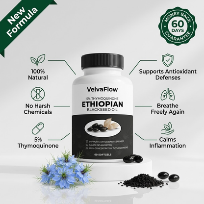 VelvaFlow Ethiopian Black Seed Oil | 5% Thymoquinone