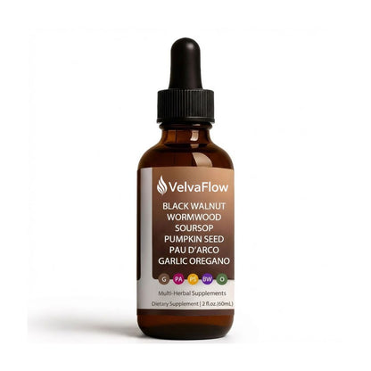 VelvaFlow Black Walnut Wormwood Parasite Cleanse