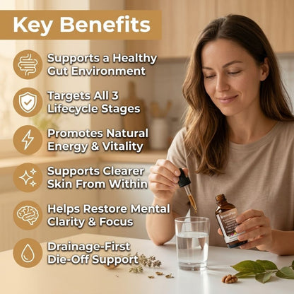 VelvaFlow Black Walnut Wormwood Parasite Cleanse