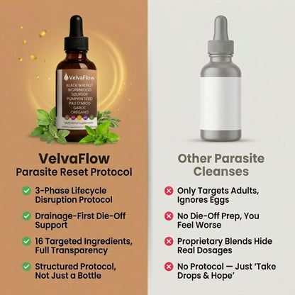 VelvaFlow Black Walnut Wormwood Parasite Cleanse